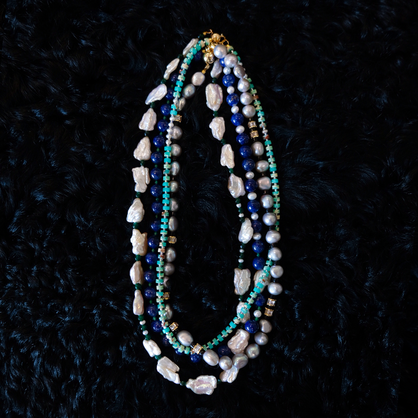 Wakayama Waves  Men`s Pearl Necklace