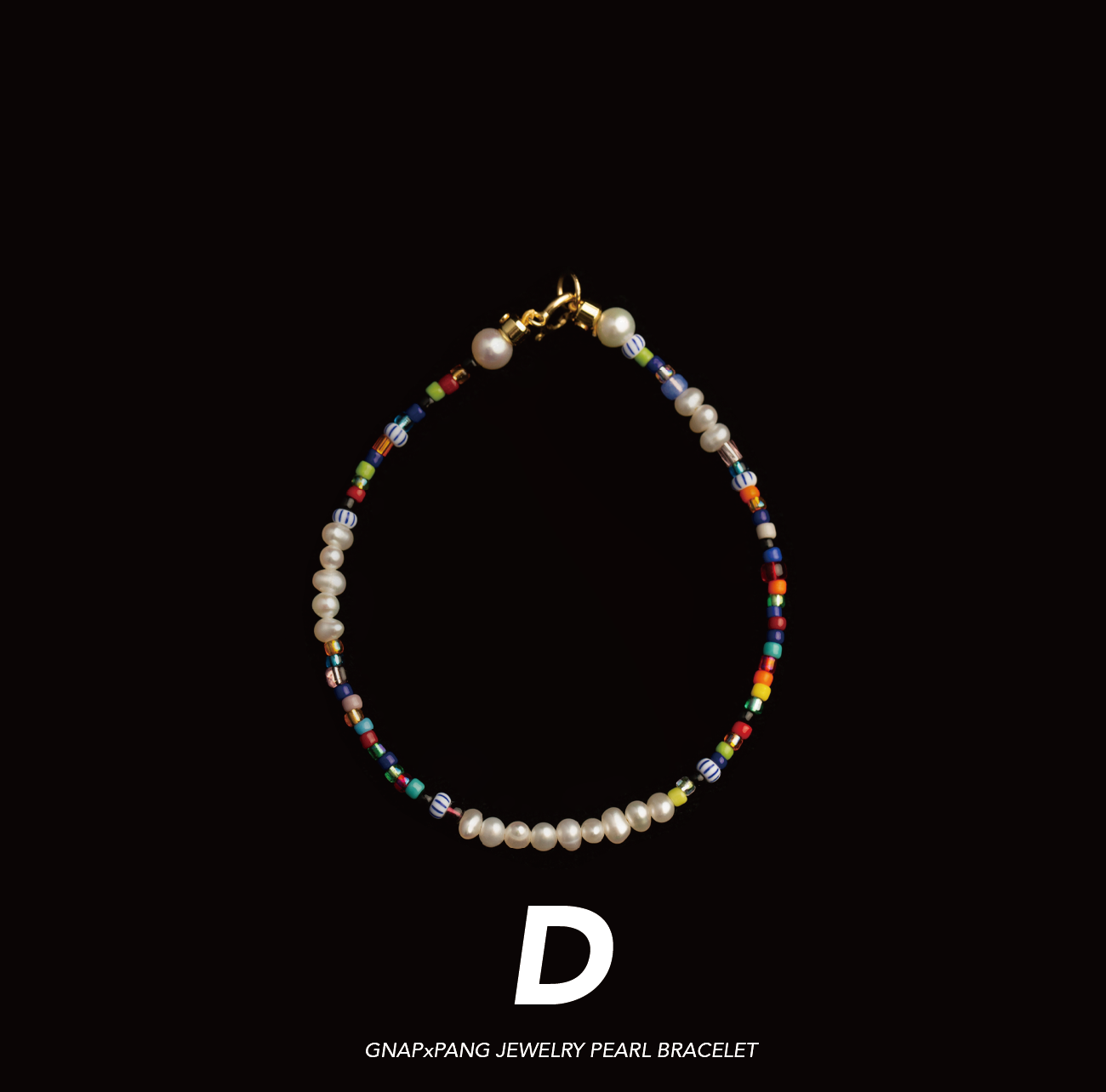 RAINBOW CHAIN Pearl with Glass beads Bracelet